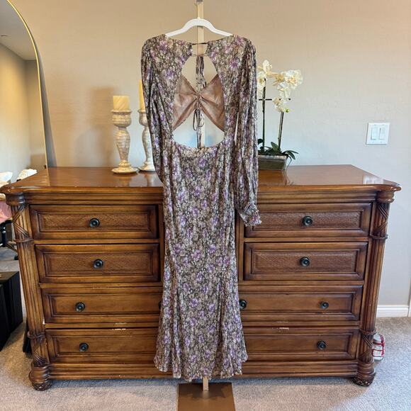 For Love & Lemons Wynne Maxi Dress NWT Size M – Romantic Purple Statement - Picture 9 of 10
